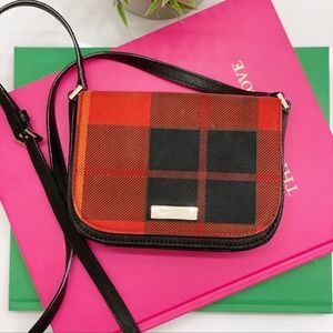 Kate Spade Newbury Lane Plaid Carson Crossbody